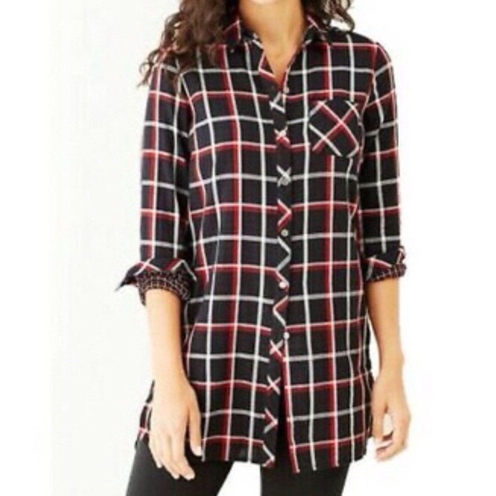 NWT J. Jill Tunic Button Up Shirt